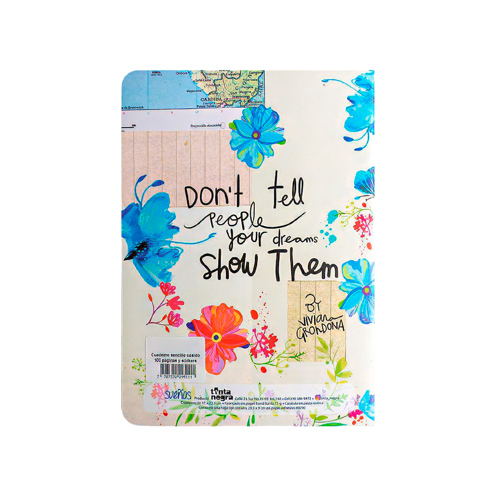 Cuaderno Cosido Cuadriculado - Sueños