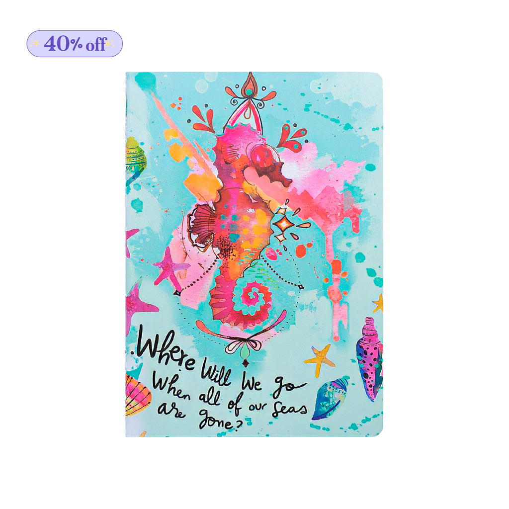 Cuaderno Cosido Cuadriculado - Sea Horse