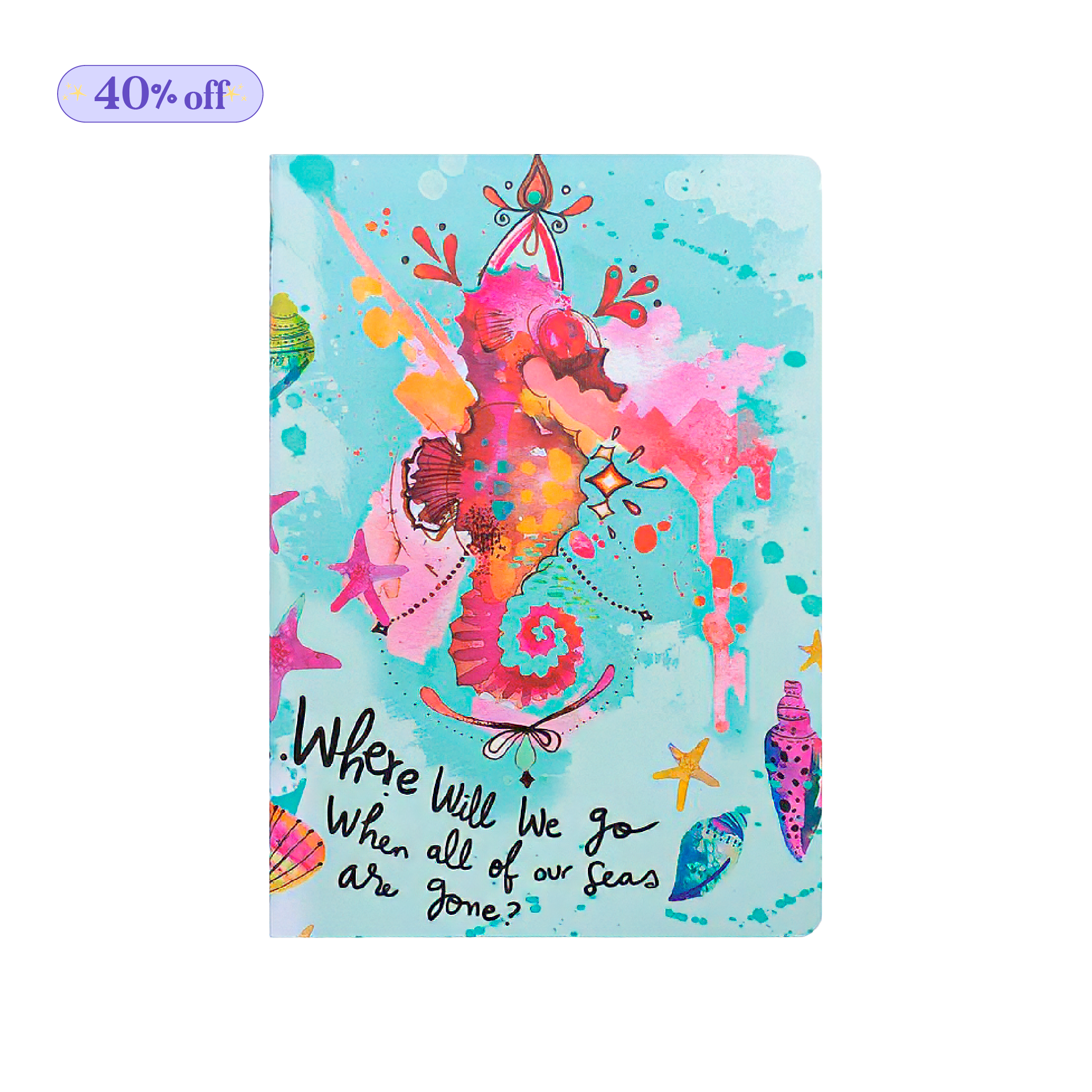 Cuaderno Cosido Rayado - Sea Horse