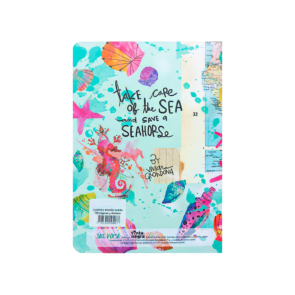 Cuaderno Cosido Rayado - Sea Horse