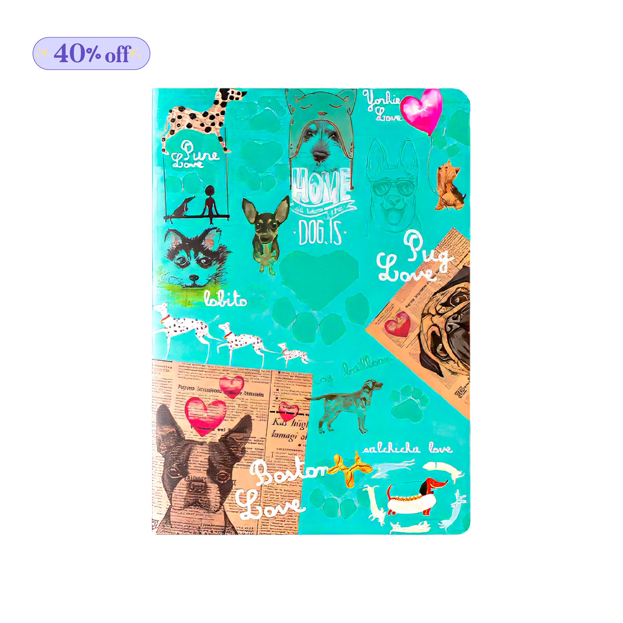 Cuaderno Cosido Rayado - Perrunos
