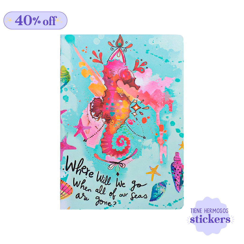 Cuaderno Cosido Rayado - Sea Horse