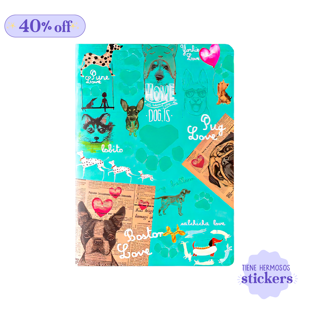 Cuaderno Cosido Rayado - Perrunos