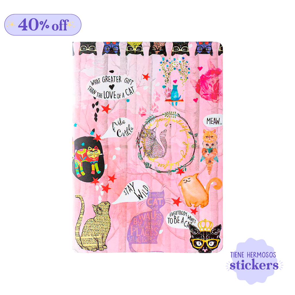 Cuaderno Cosido Rayado - Gatunos