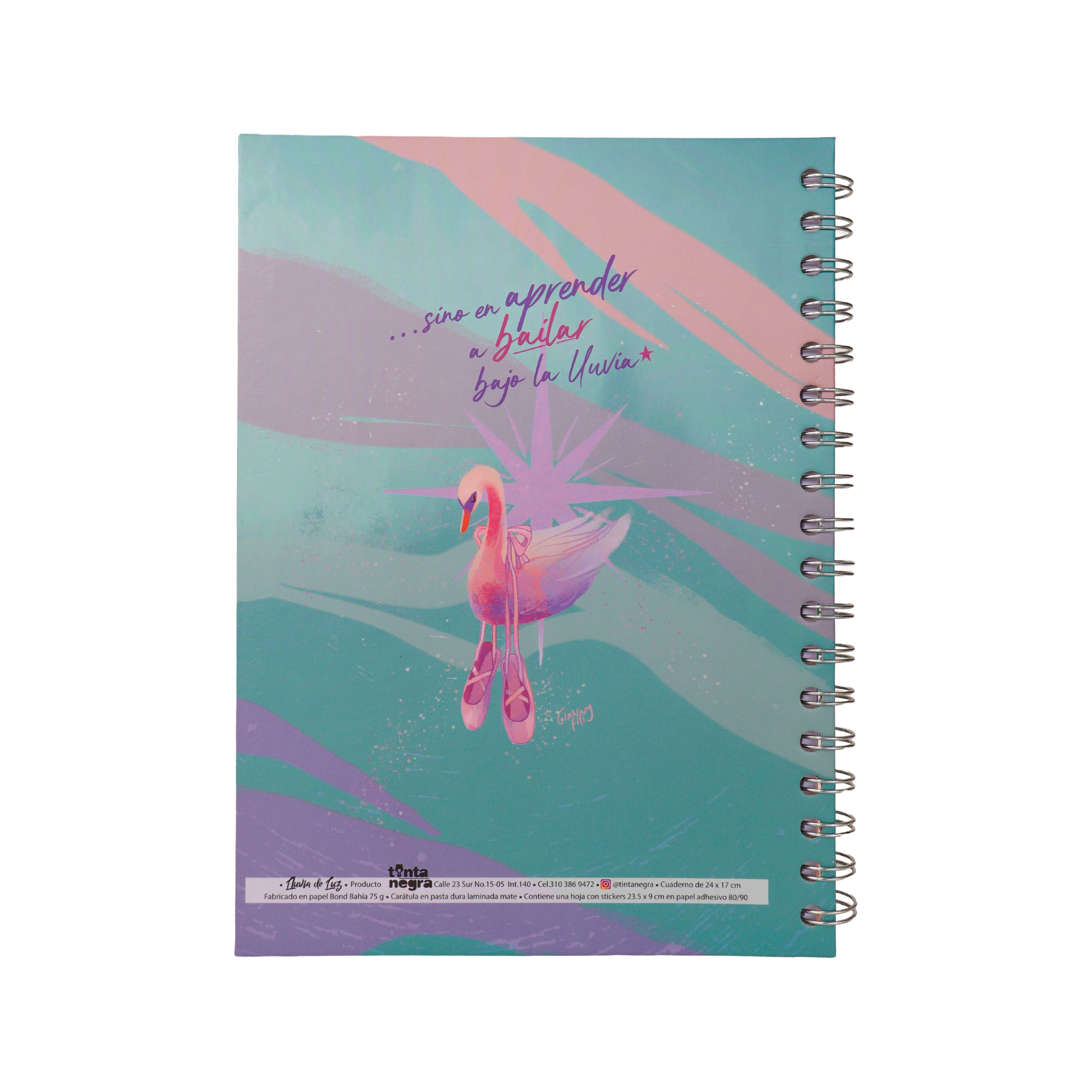 Cuaderno 5 Materias Mediano - Lluvia de Luz