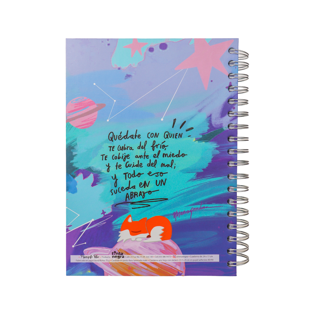 Cuaderno Sencillo Mediano Rayado - Principito Blue