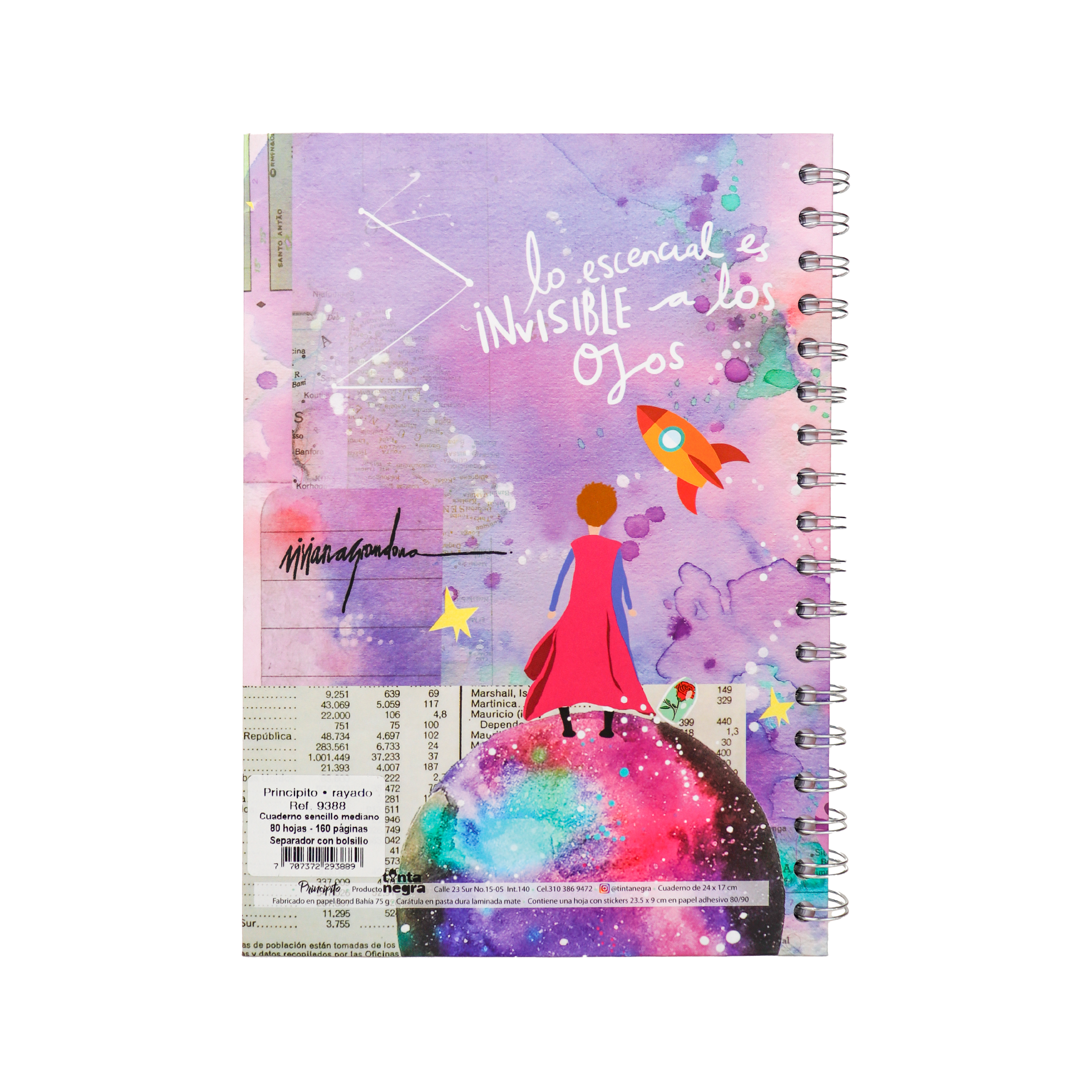 Cuaderno Sencillo Mediano Rayado - Principito