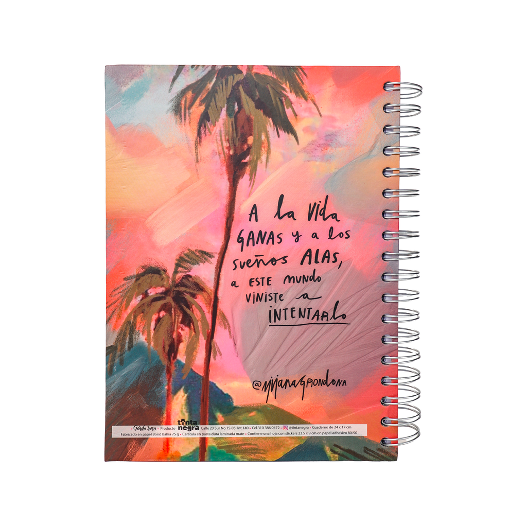 Cuaderno 5 Materias Mediano  - Gorila Rosa