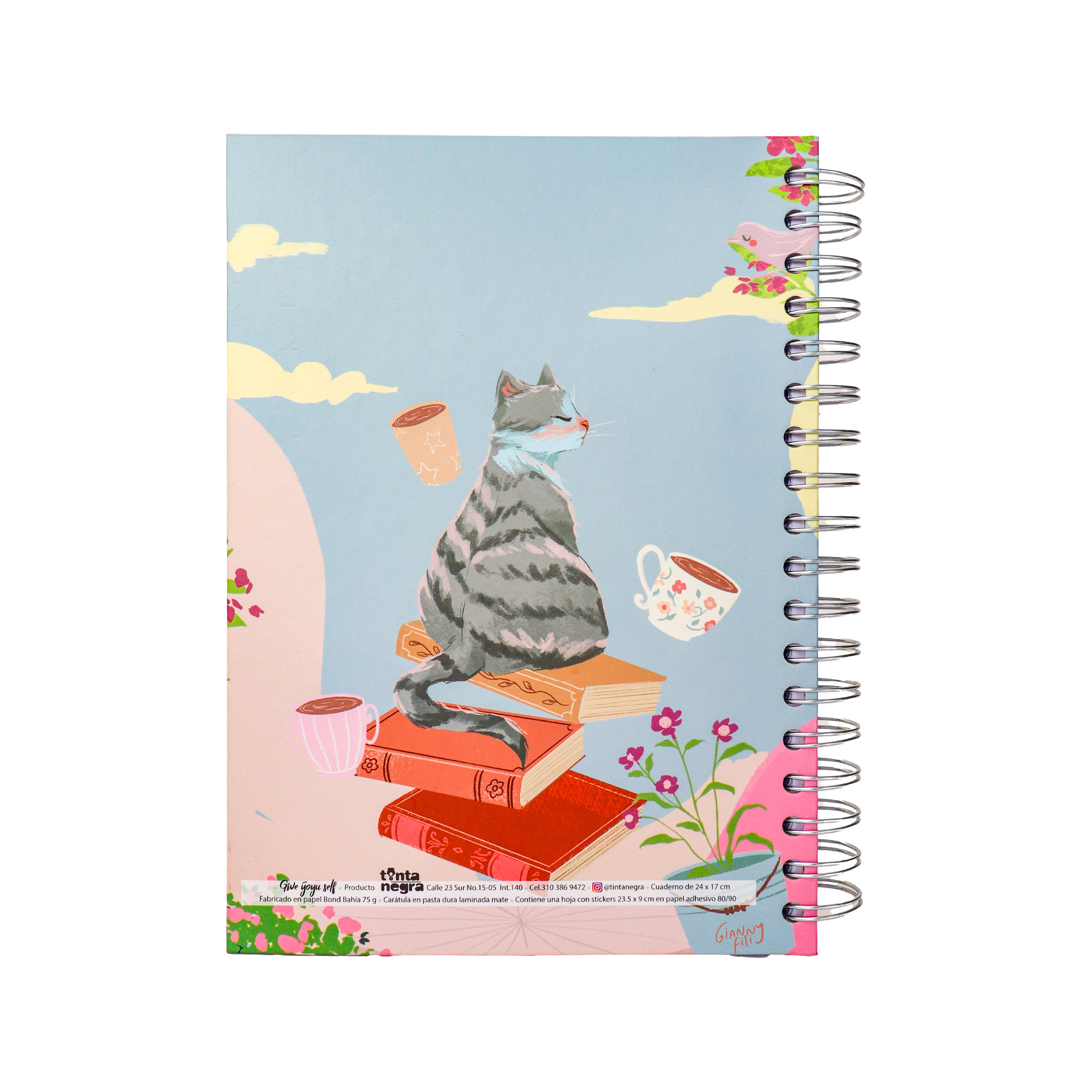 Cuaderno 5 Materias Mediano - Give Yourself