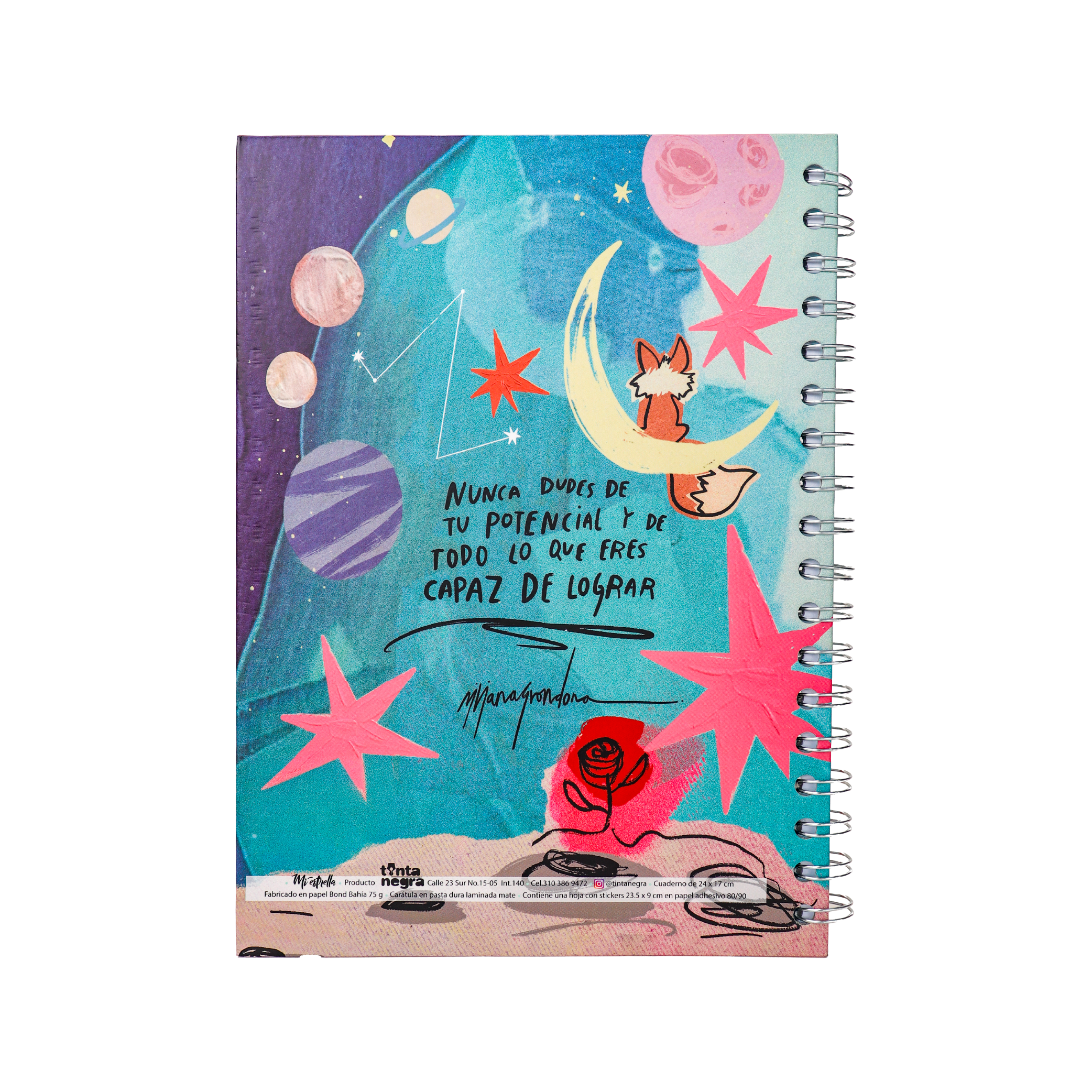Cuaderno Sencillo Mediano Rayado - Mi Estrella