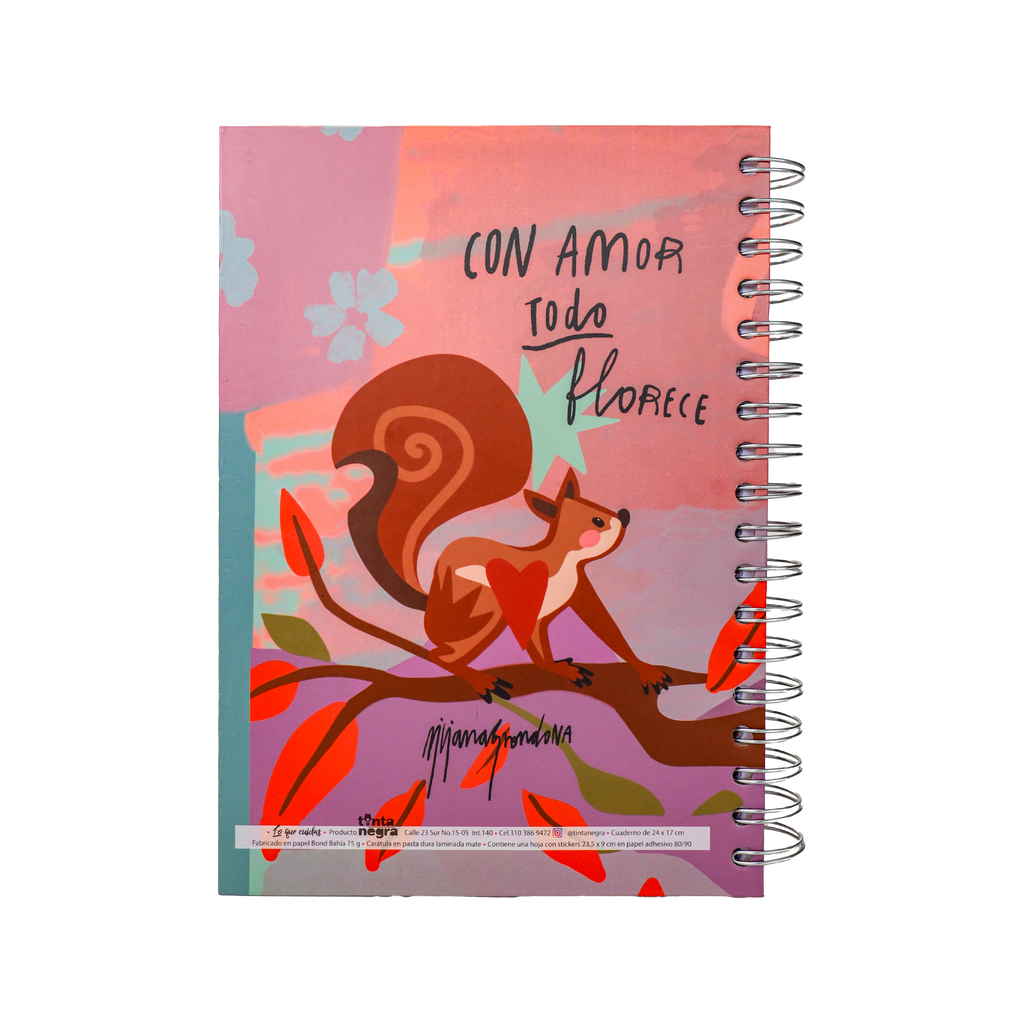 Cuaderno Sencillo Mediano Rayado - Lo que Cuidas
