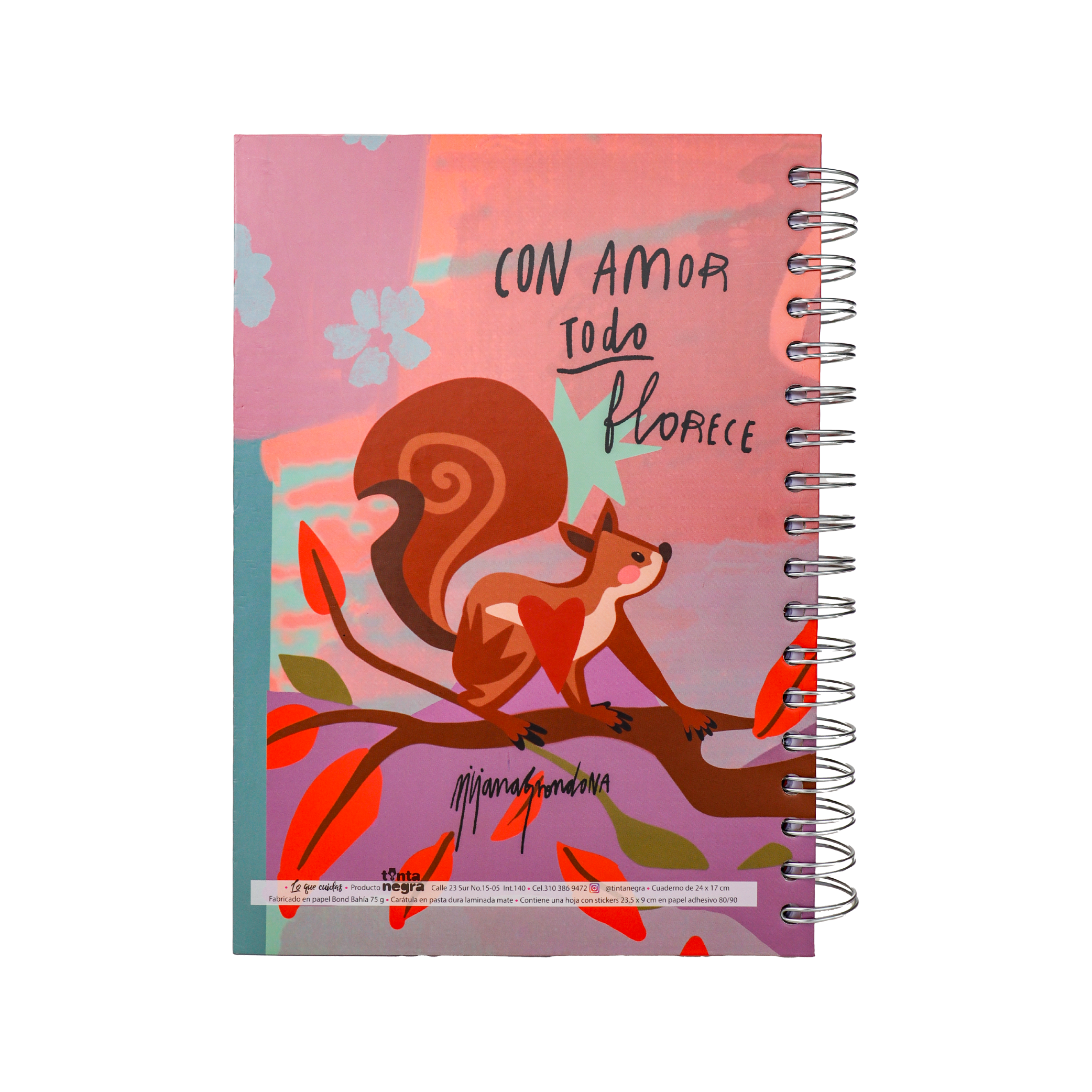 Cuaderno Sencillo Mediano Rayado - Lo que Cuidas