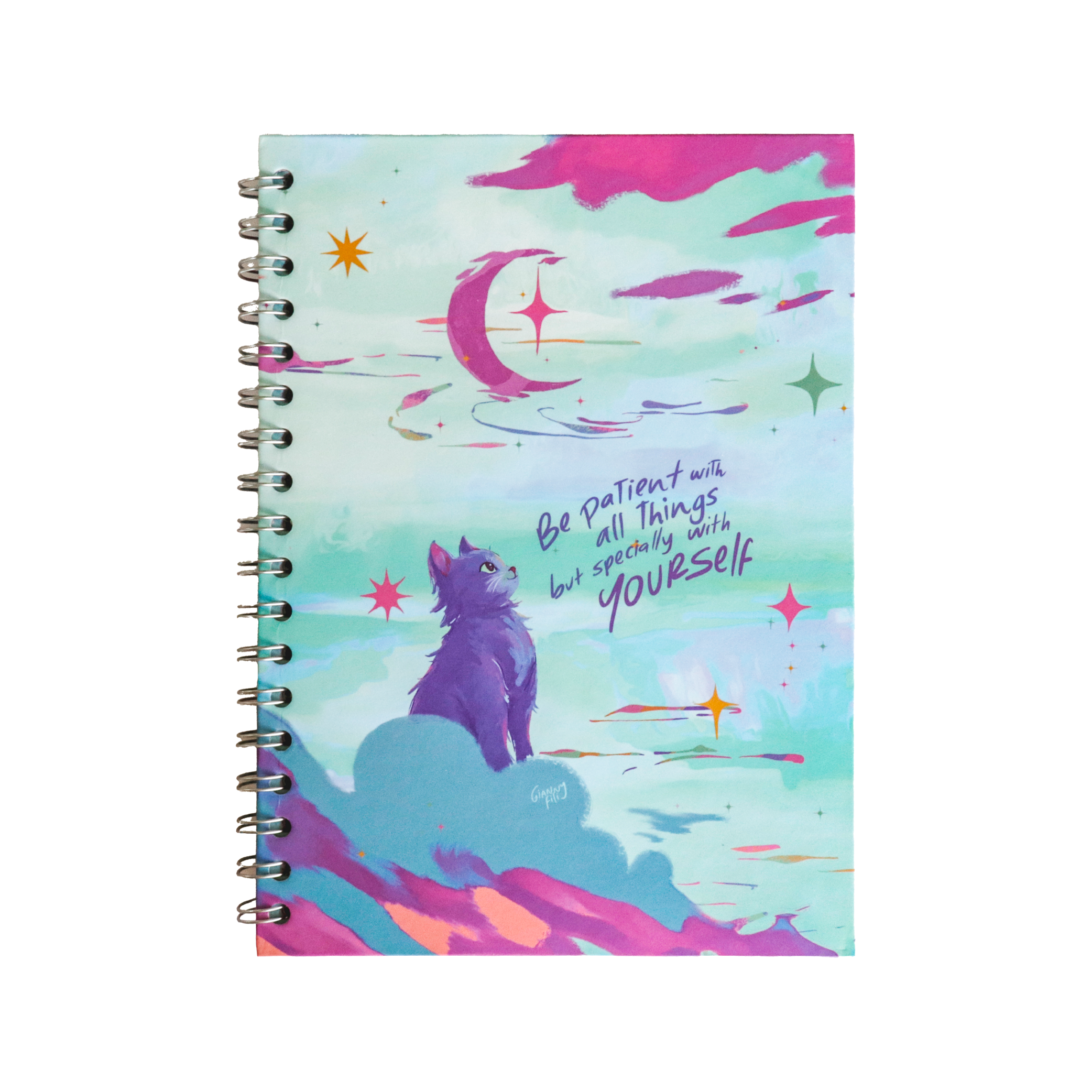 Cuaderno Sencillo Mediano Rayado - Minino