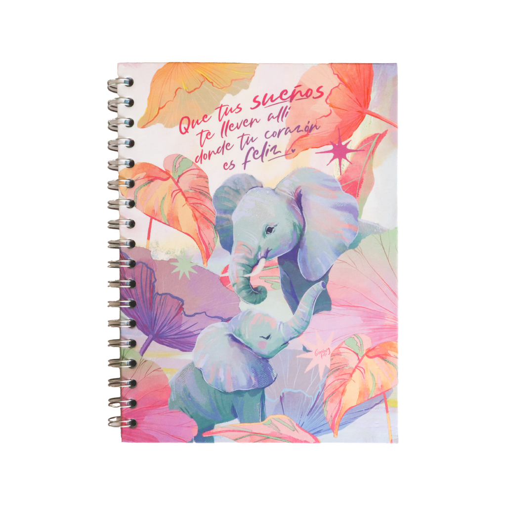 Cuaderno Sencillo Mediano Rayado - Sueños Felices