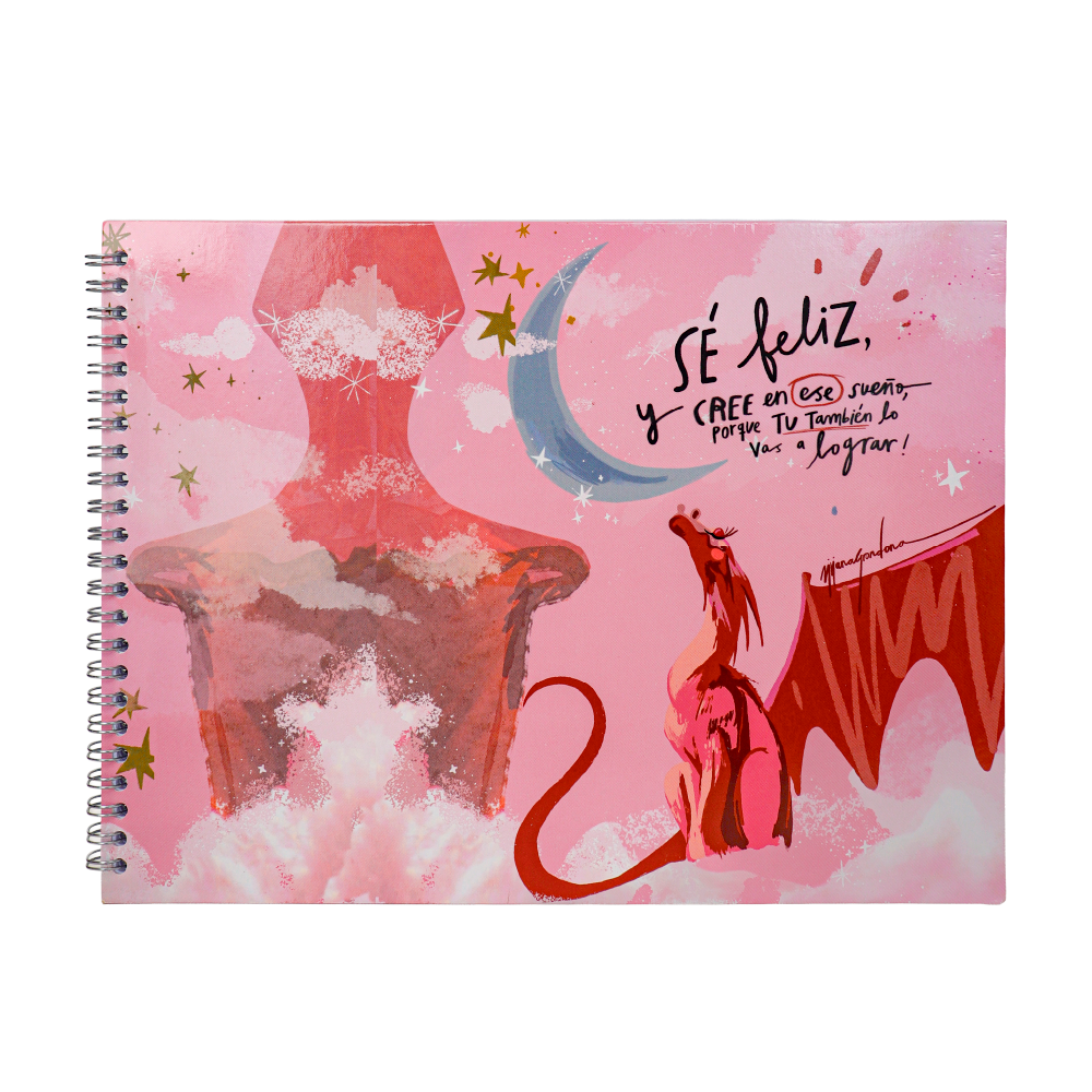 Bitácora Carta Bond 115 - Dragona Rosa