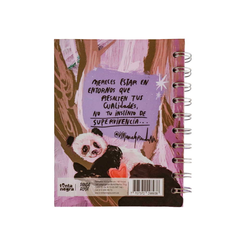 Libreta - Panda Rosa