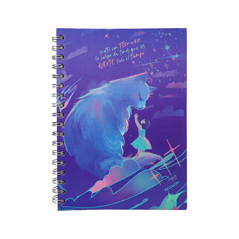 Cuaderno Sencillo Mediano Rayado 80-1 - Kitten Dreams