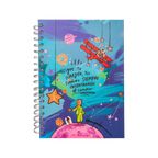 Cuaderno Sencillo Mediano Rayado 80-1 - Principito Blue